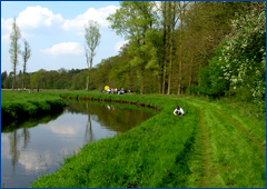 Der Fluss Stör, der durch Kellinghusen fliesst Der Fluss Stör, der durch Kellinghusen fliesst